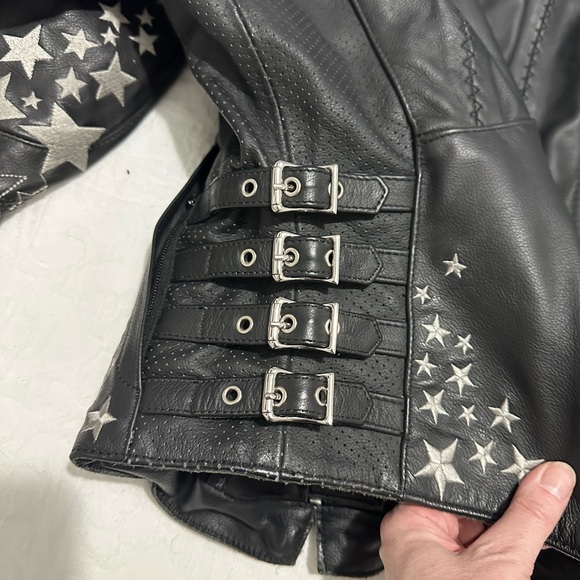 Leather Icon GoGo Bombshell Motorcycle Jacket - Picture 14 of 16